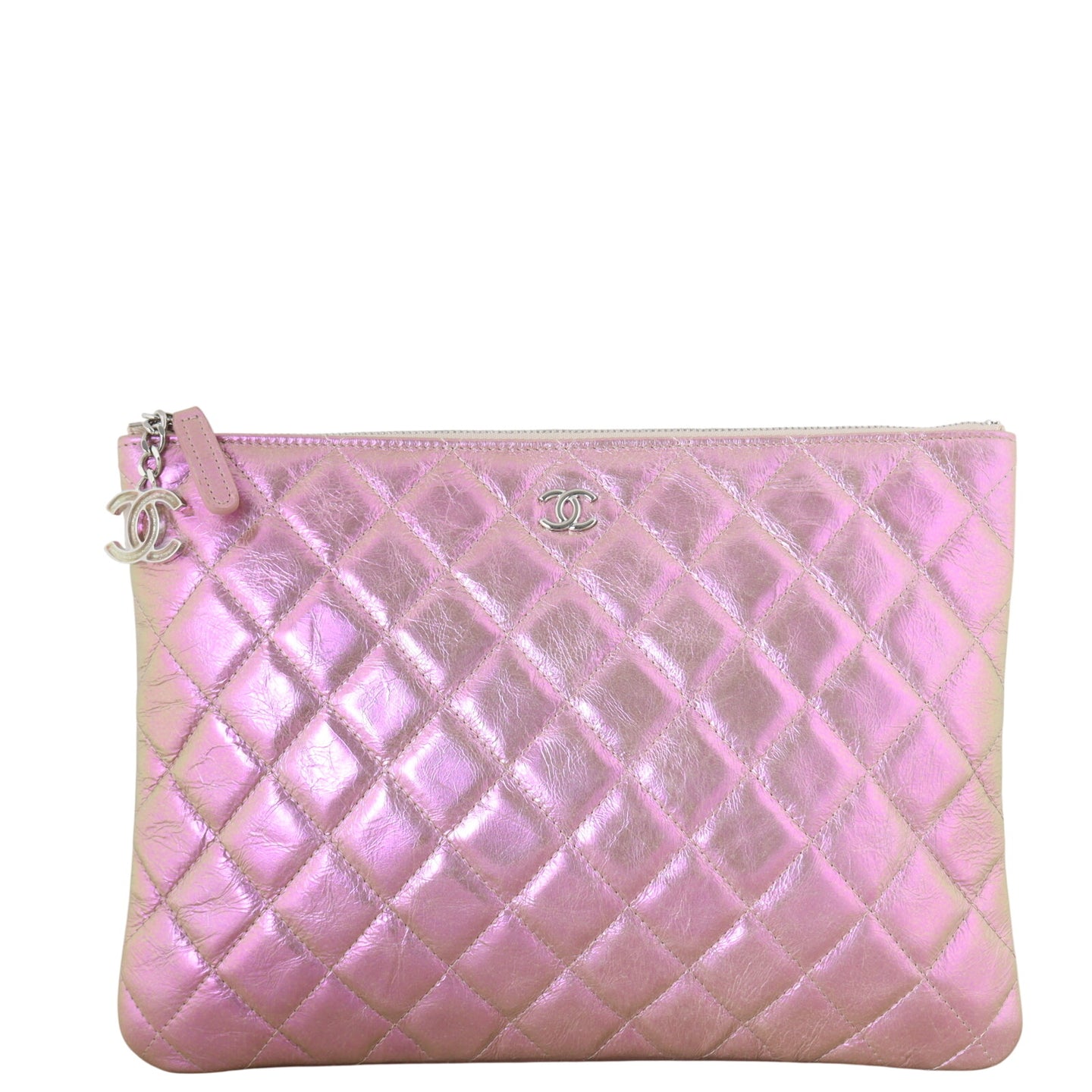 Chanel Classic O-Case Pouch Metallic Medium