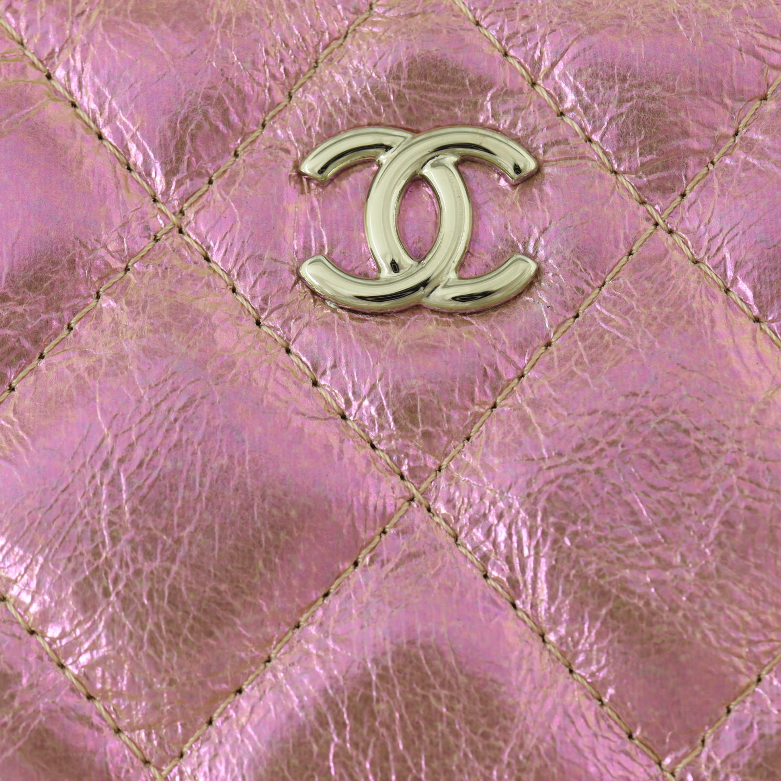 Chanel Classic O-Case Pouch Metallic Medium