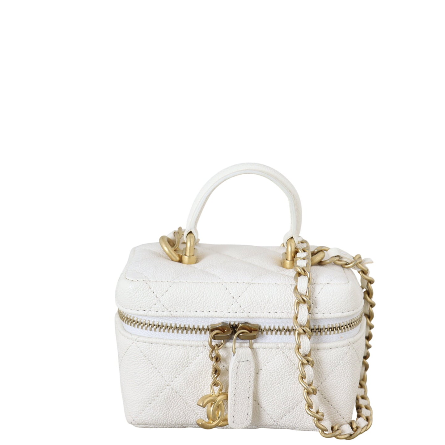 Chanel Top Handle Vanity Case Chain Bag Mini