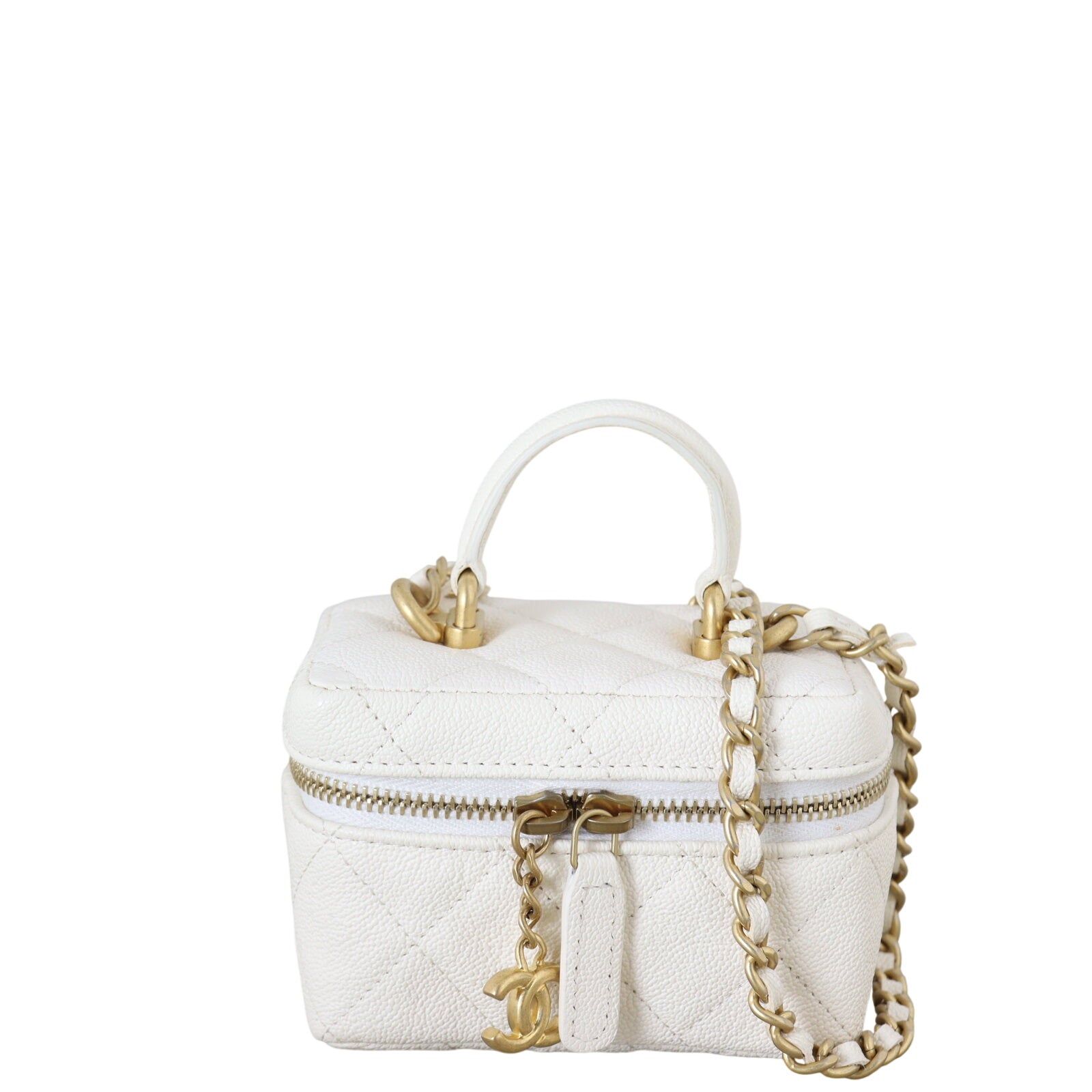 Chanel Top Handle Vanity Case Chain Bag Mini
