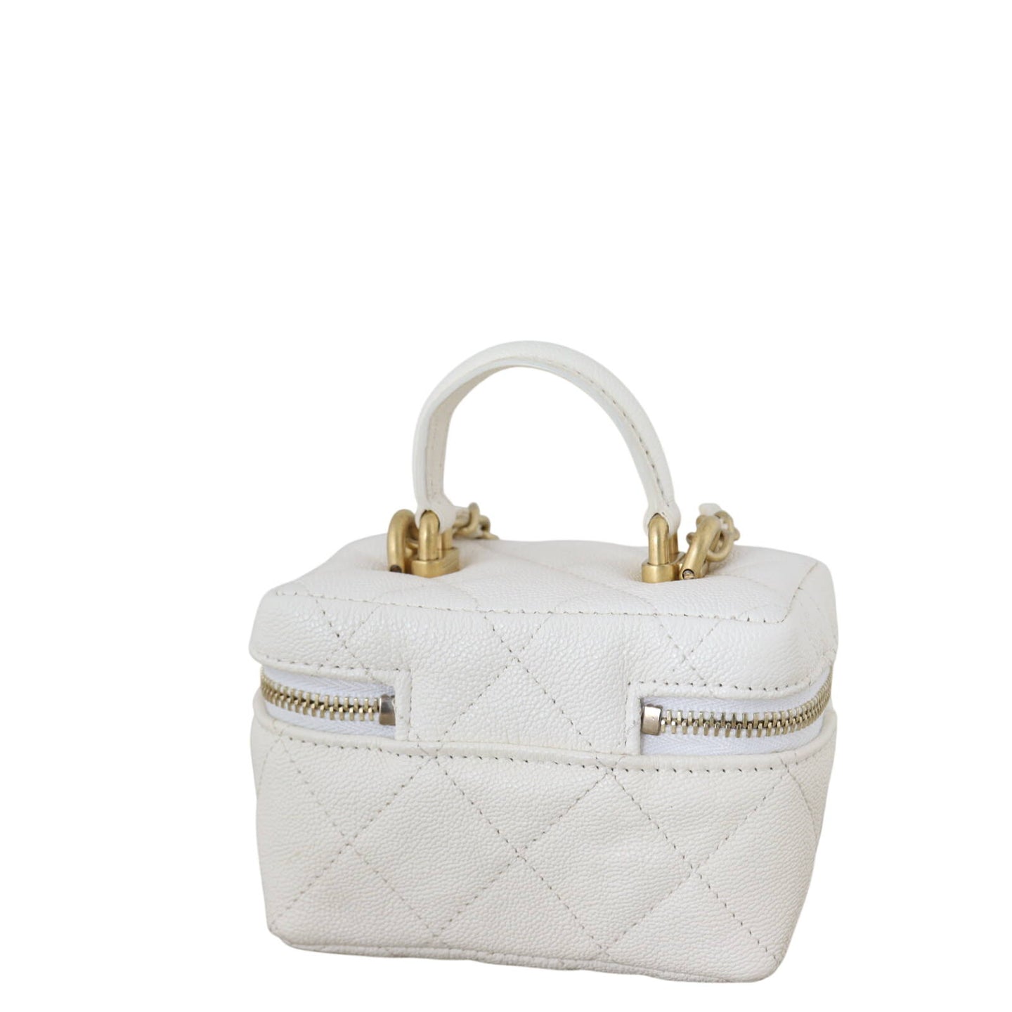 Chanel Top Handle Vanity Case Chain Bag Mini