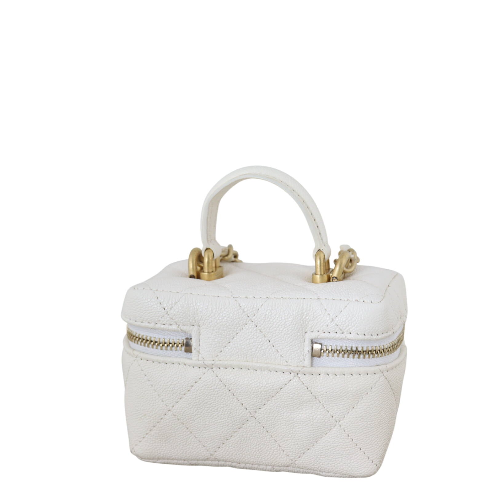 Chanel Top Handle Vanity Case Chain Bag Mini