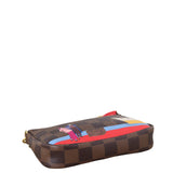 Louis Vuitton Mini Pochette Accessoires Damier Ebene 2016 Christmas Animation
