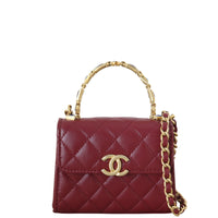 Chanel CC Enamel Top Handle Flap Bag Mini