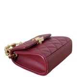 Chanel CC Enamel Top Handle Flap Bag Mini