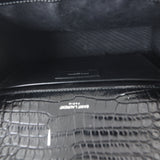 Saint Laurent Kate Tassel Chain Bag Medium Croc-Embossed