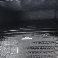 Saint Laurent Kate Tassel Chain Bag Medium Croc-Embossed