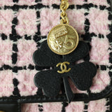 Chanel CC Top Handle Flap Bag Tweed