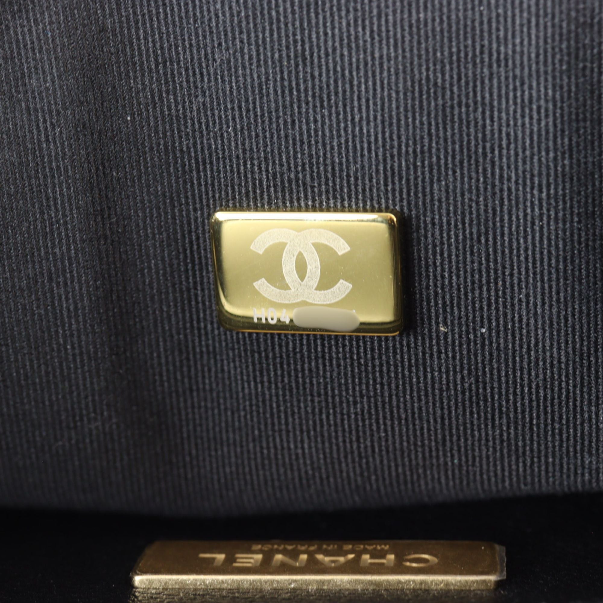 Chanel CC Top Handle Flap Bag Tweed