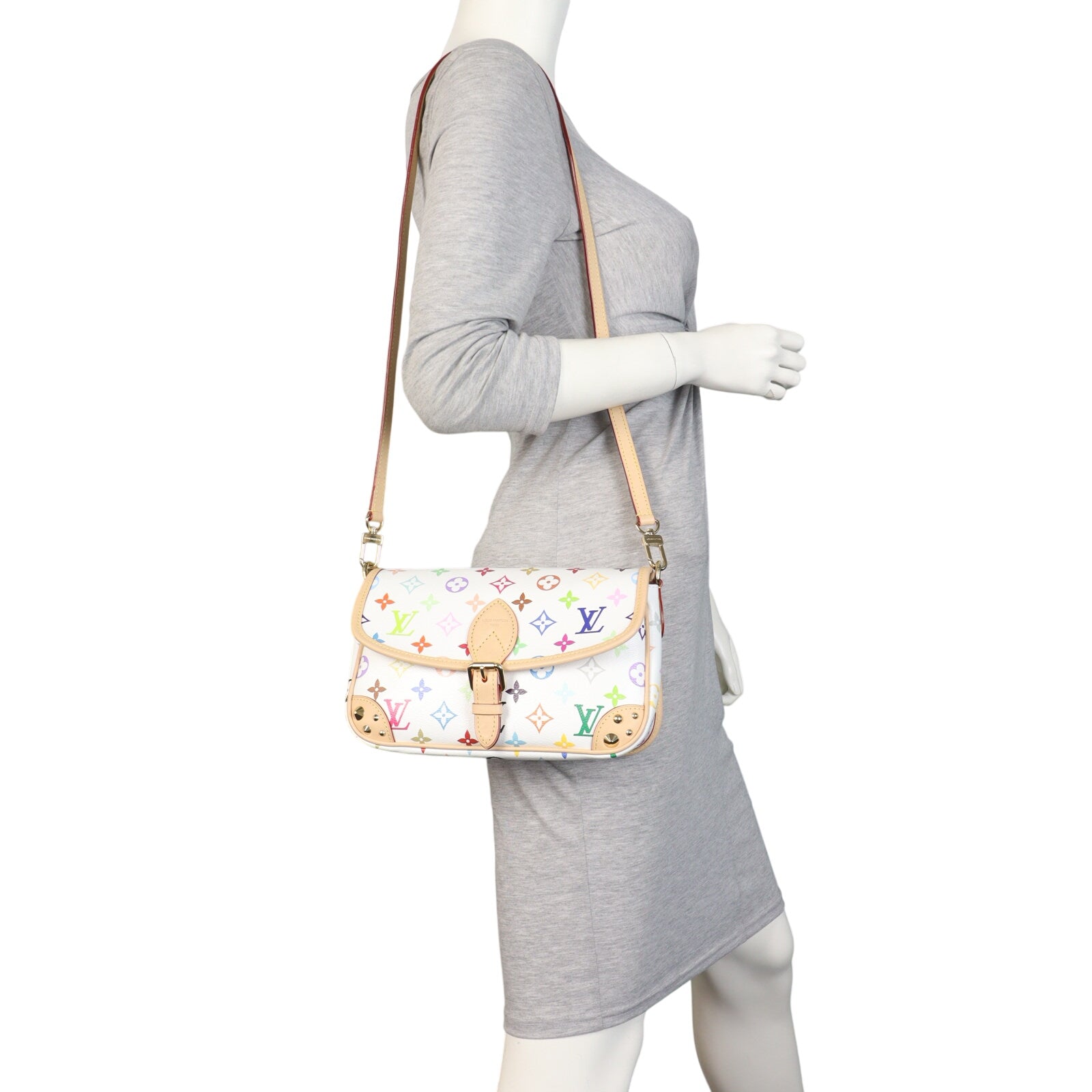 Louis Vuitton x Takashi Murakami Diane PM Monogram Multicolore