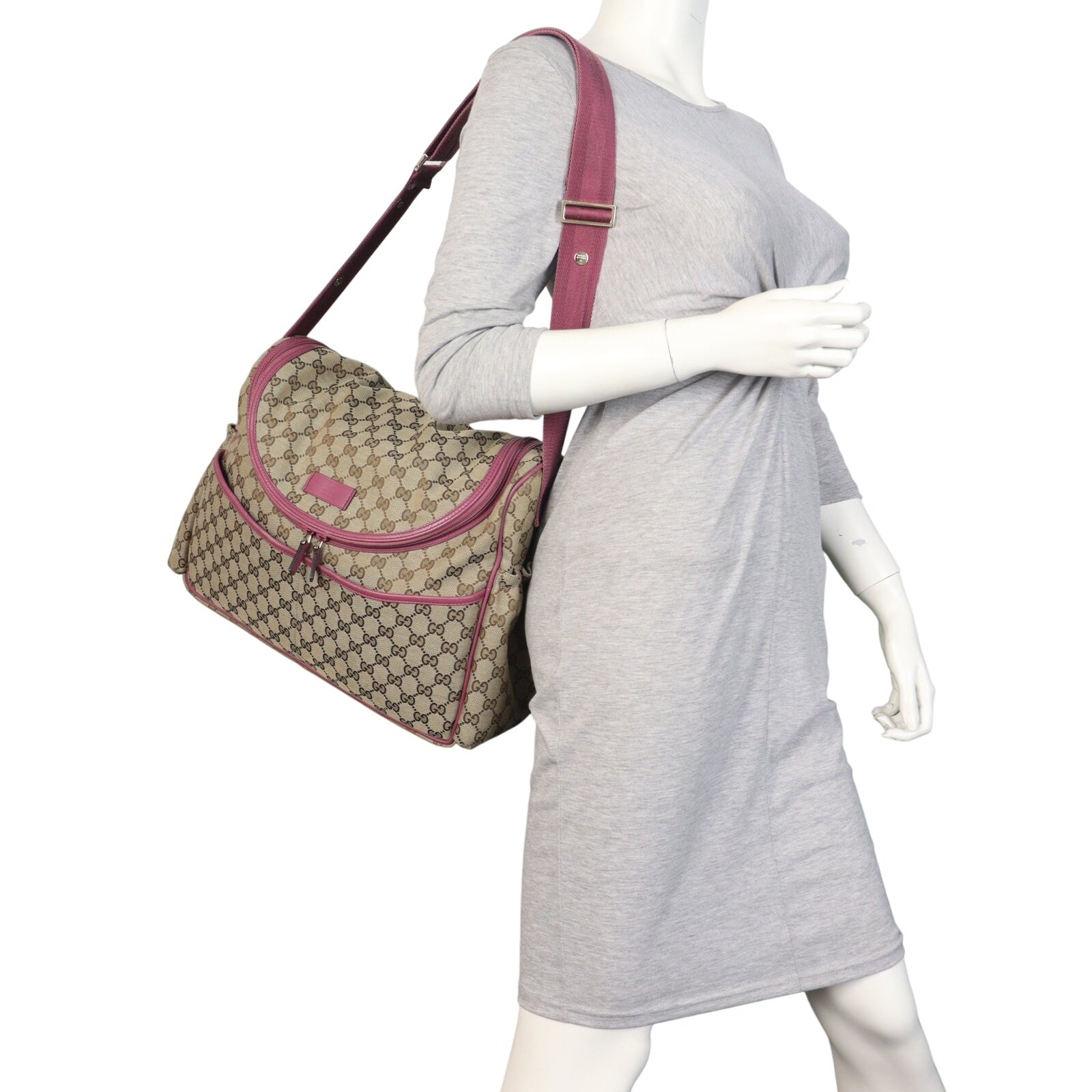 Gucci GG Canvas Diaper Bag