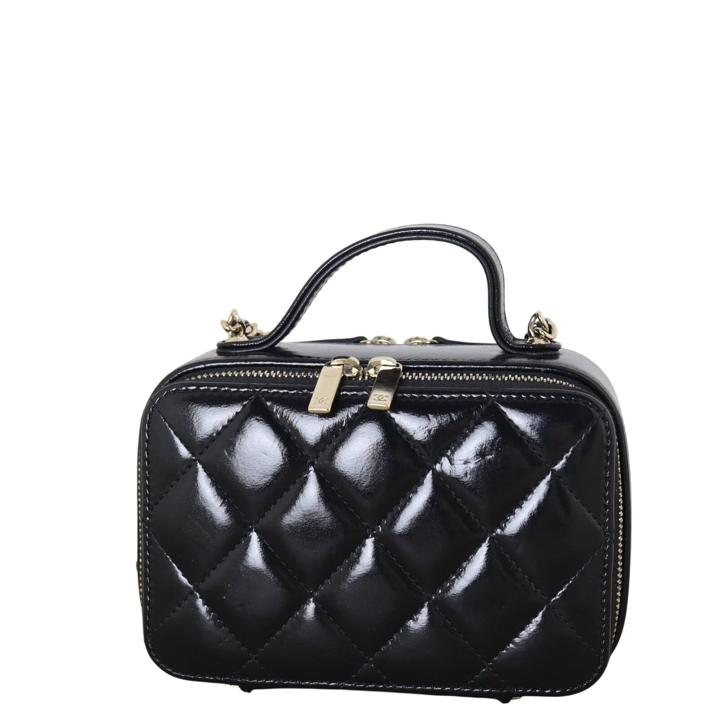 Chanel Vanity Case Chain Bag Mini Patent