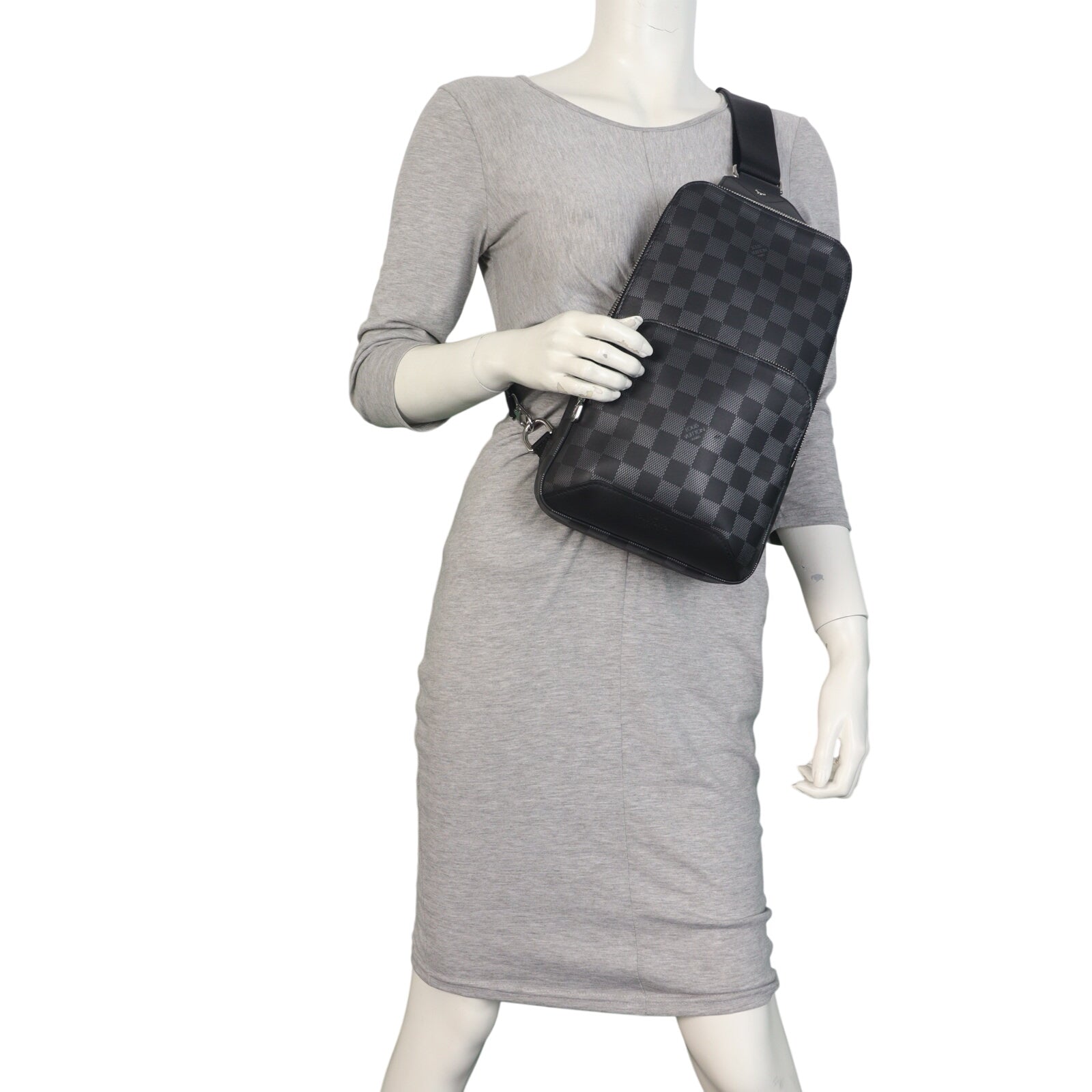 Louis Vuitton Avenue Sling Bag Damier Graphite