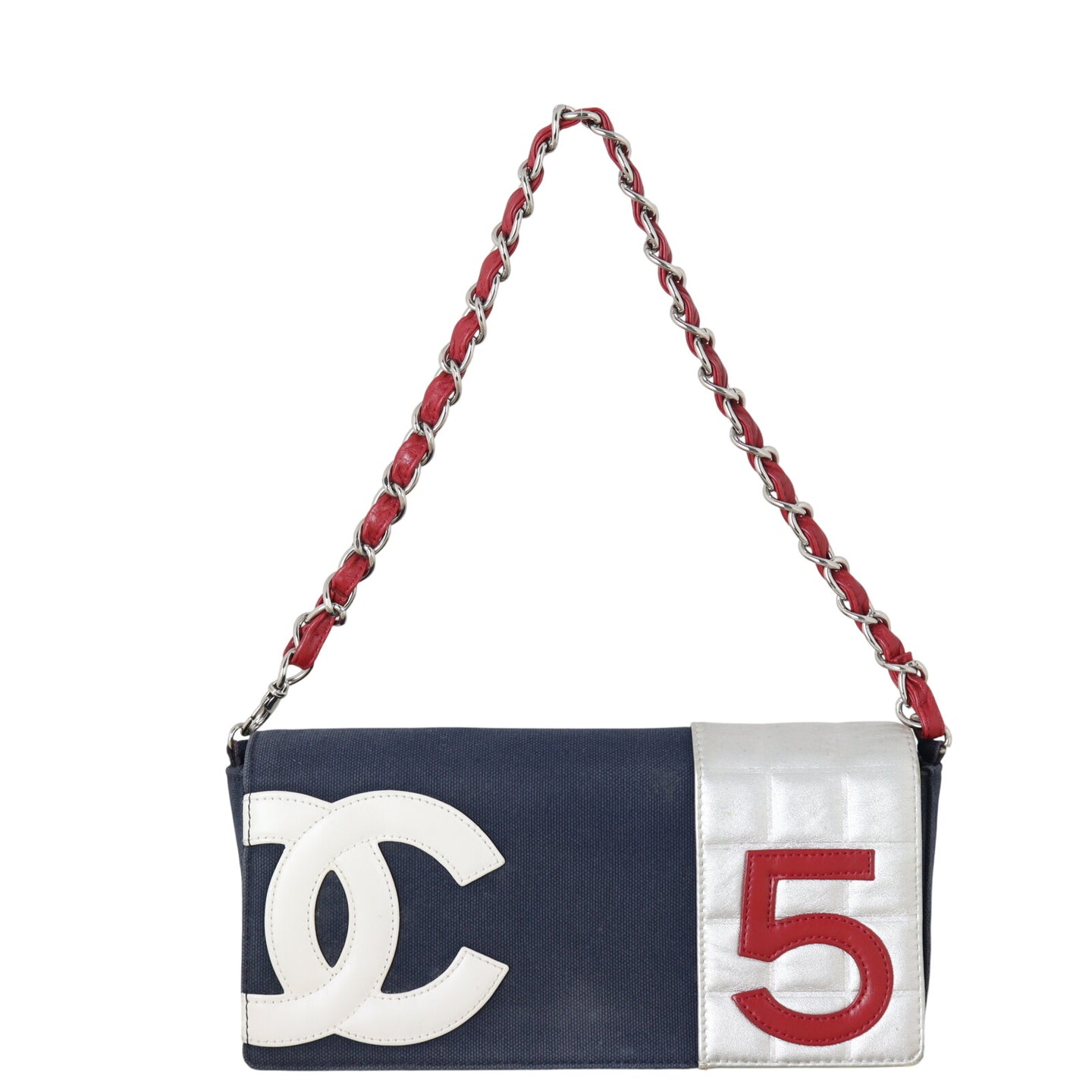 Chanel Chocolate Bar No. 5 Jersey Shoulder Bag