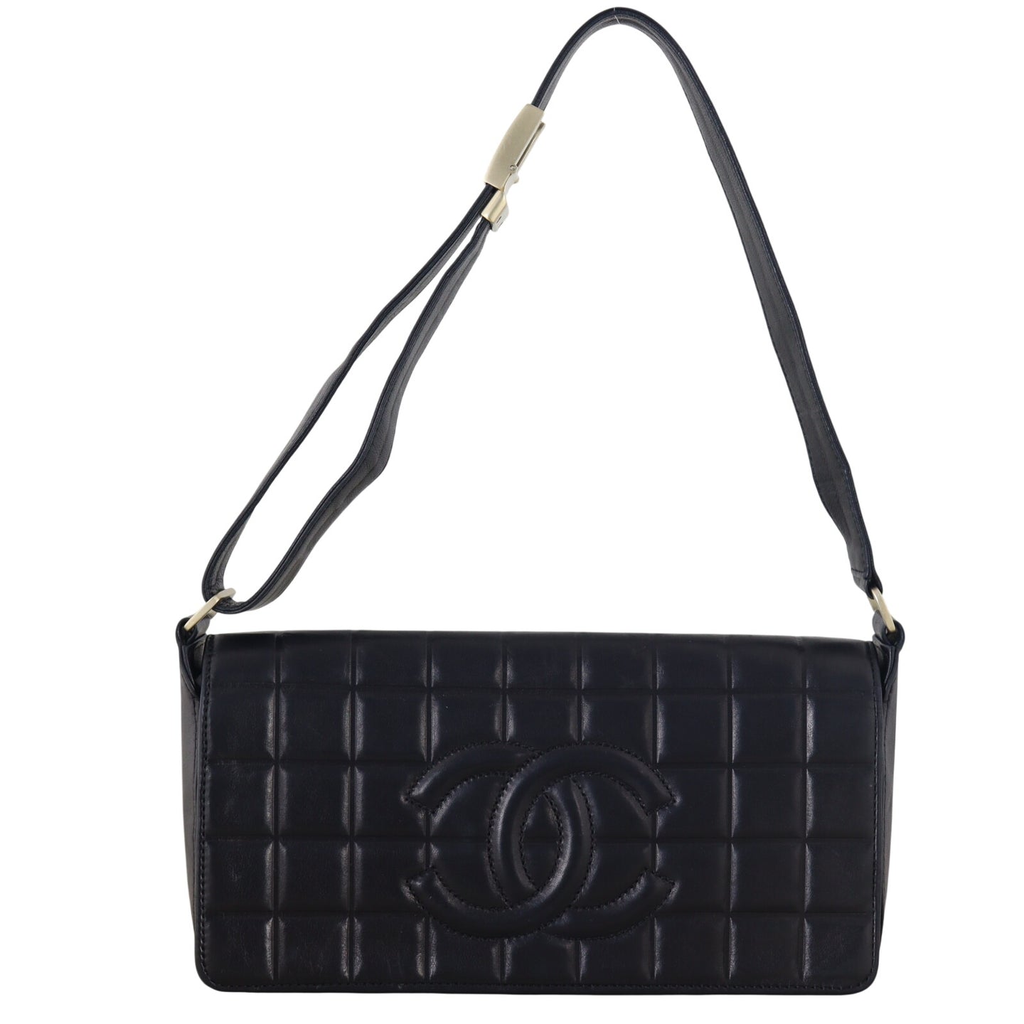 Chanel CC Chocolate Bar Clutch on Strap
