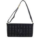 Chanel CC Chocolate Bar Clutch on Strap