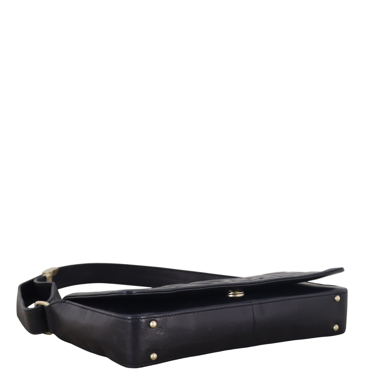 Chanel CC Chocolate Bar Clutch on Strap