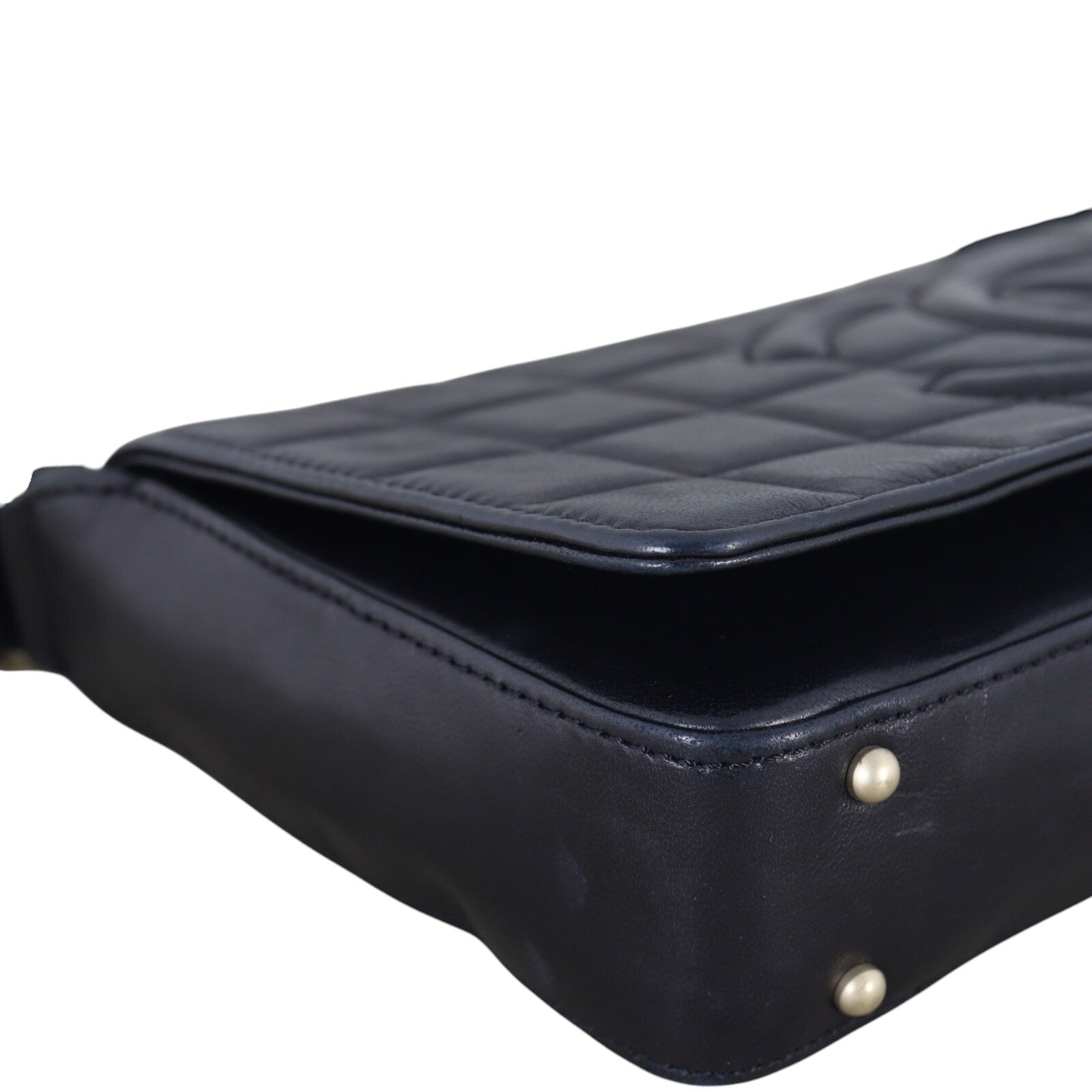 Chanel CC Chocolate Bar Clutch on Strap