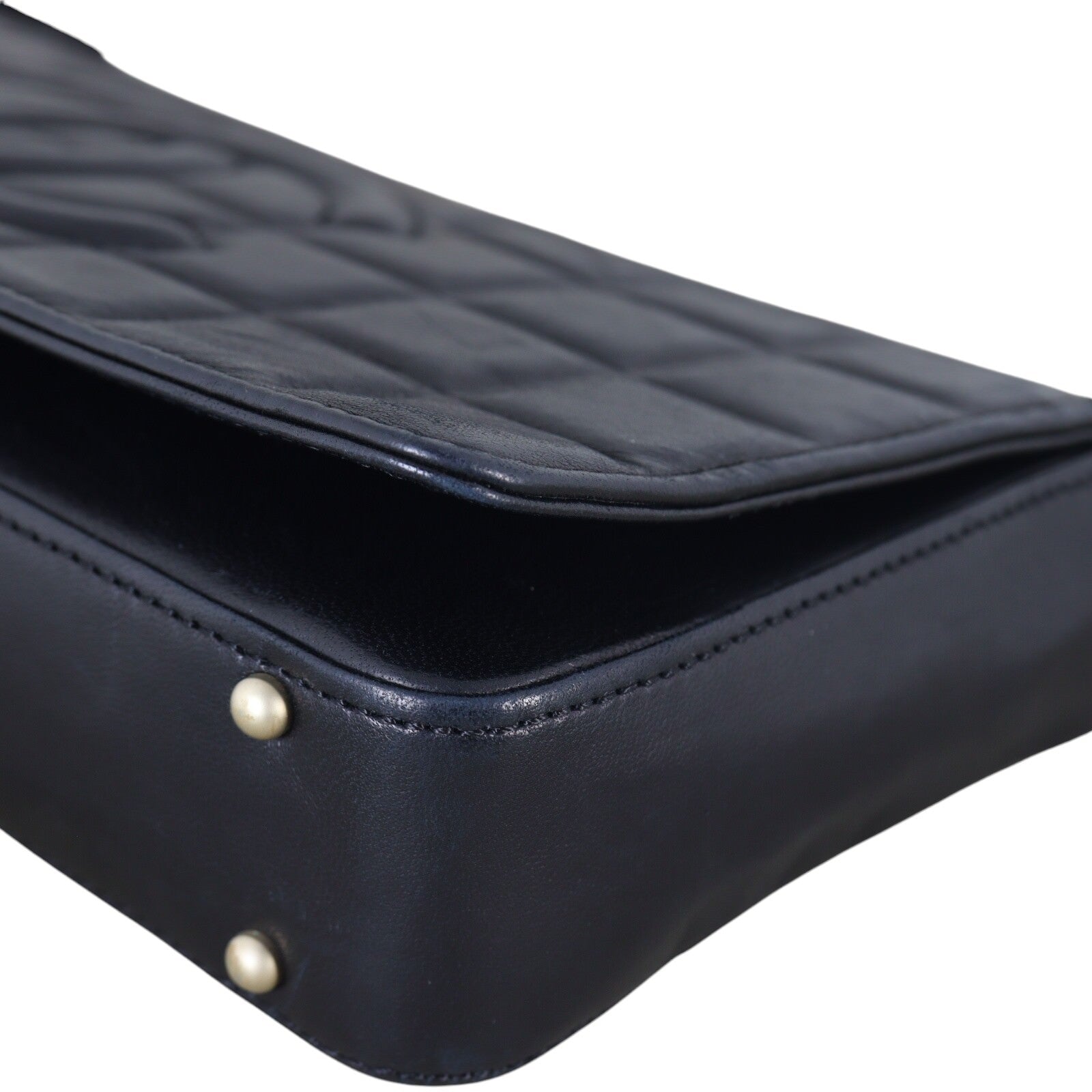 Chanel CC Chocolate Bar Clutch on Strap
