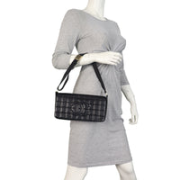 Chanel CC Chocolate Bar Clutch on Strap