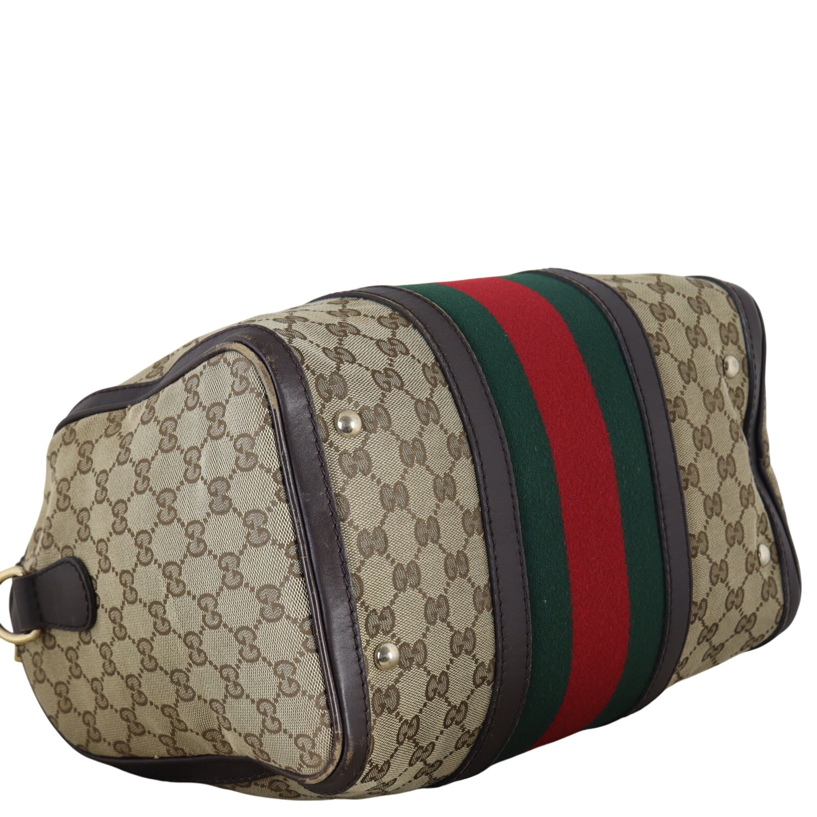 Gucci Vintage Web Original GG Boston Bag Medium
