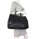 Prada Saffiano Lux Galleria Double Zip Tote Extra Large