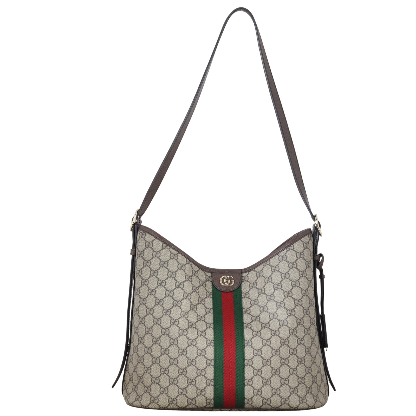 Gucci Ophidia GG Emblem Large Shoulder Bag