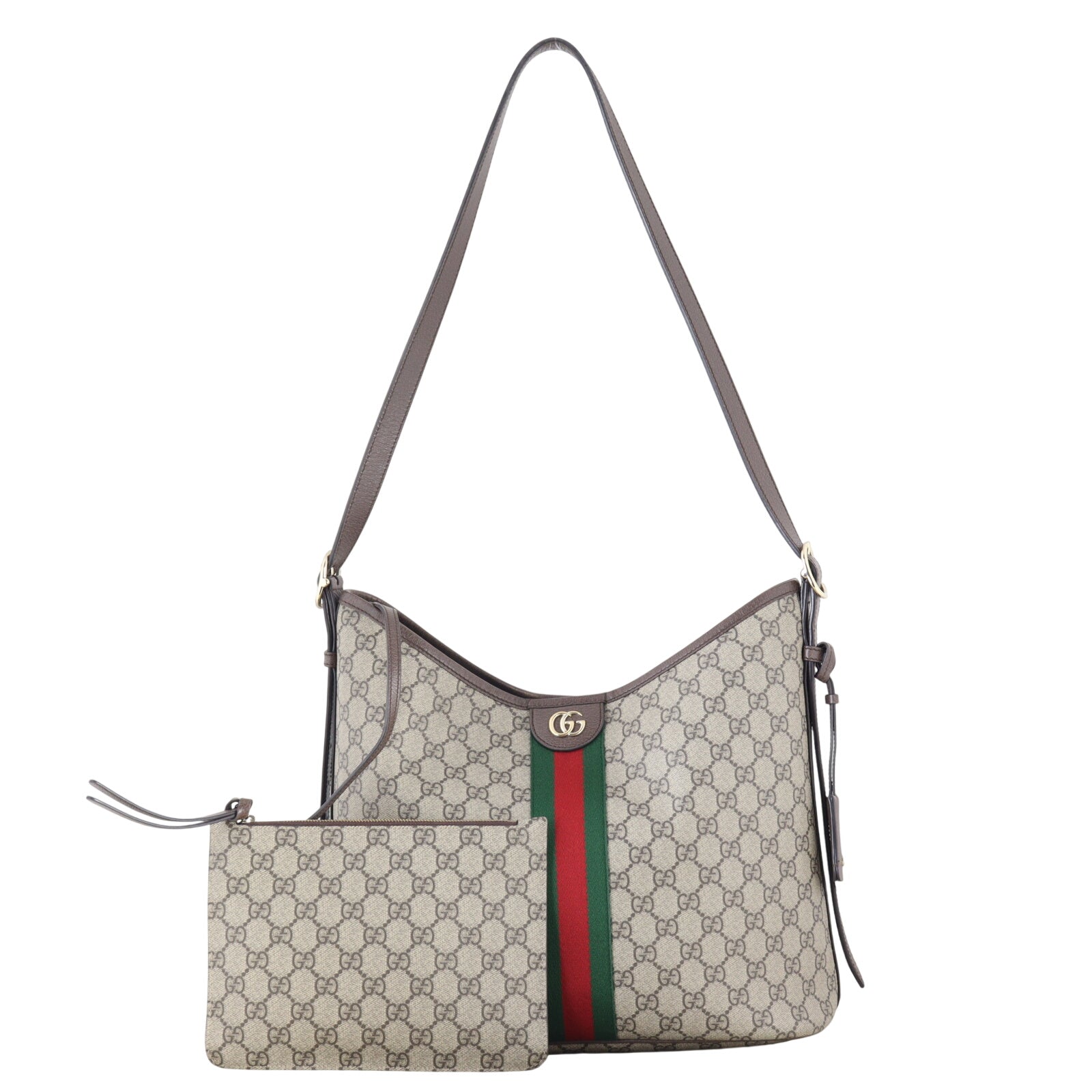 Gucci Ophidia GG Emblem Large Shoulder Bag