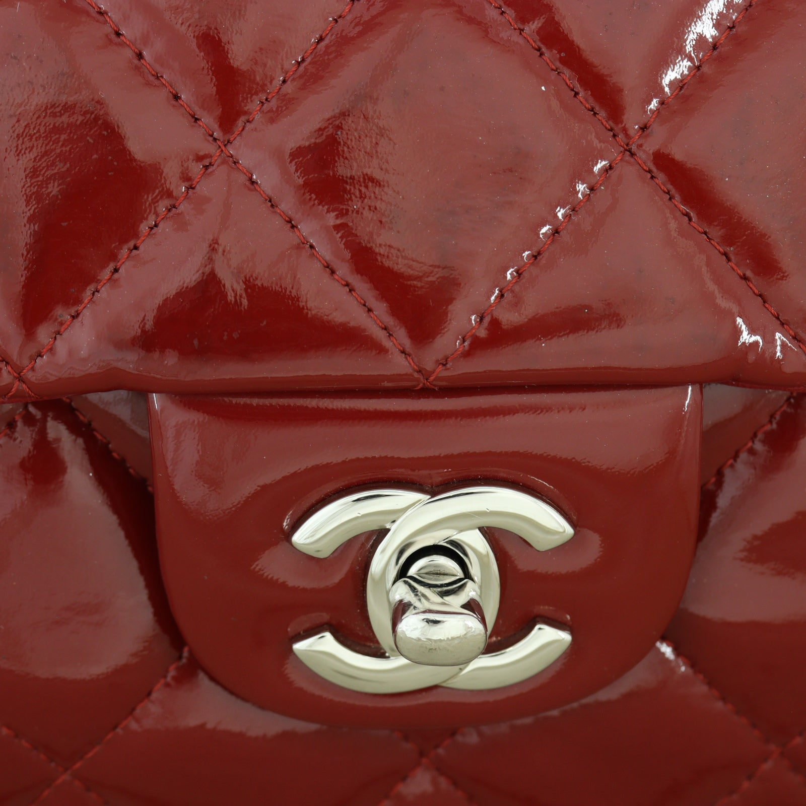 Chanel CC Flap Shoulder Bag Patent