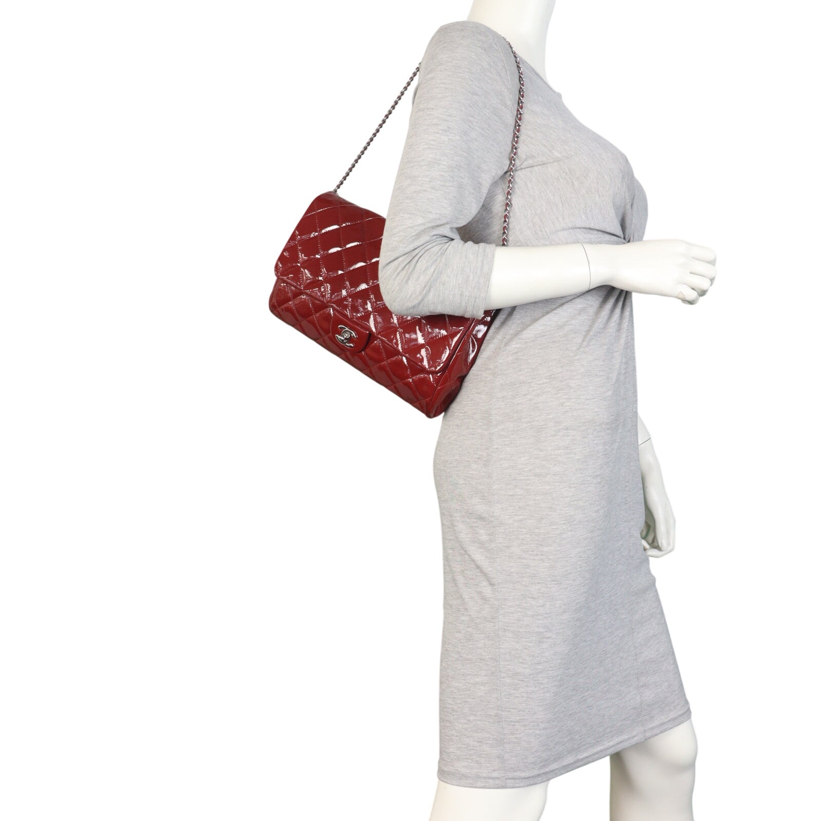 Chanel CC Flap Shoulder Bag Patent