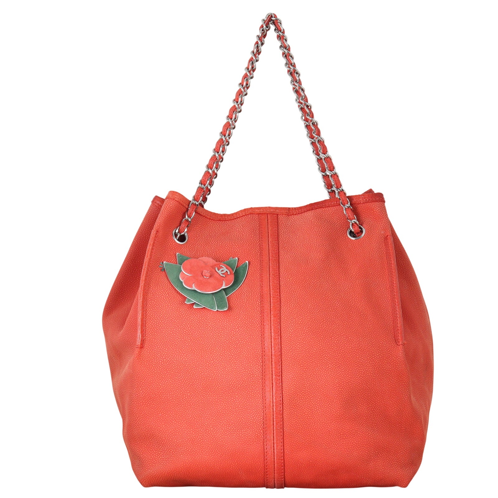 Chanel Camellia Drawstring Bag
