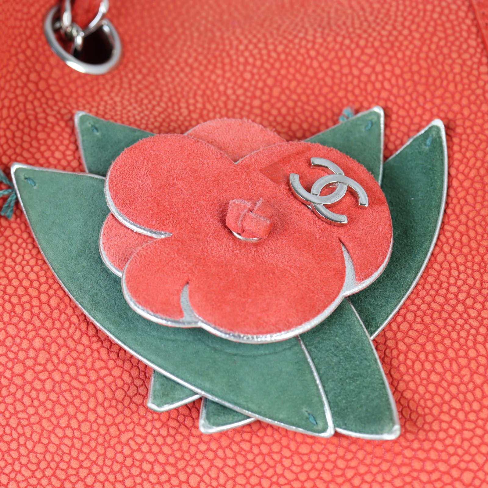 Chanel Camellia Drawstring Bag
