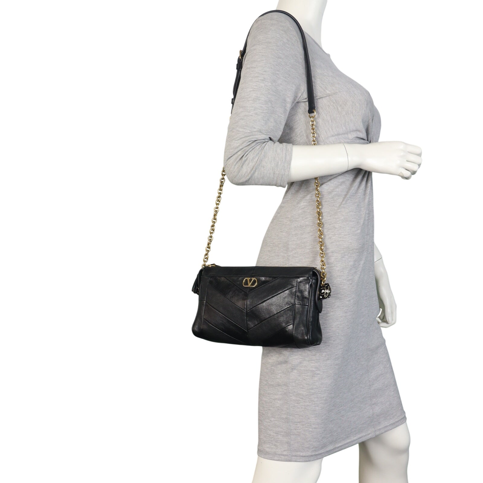 Valentino Vlogo Panthea Shoulder Bag Small