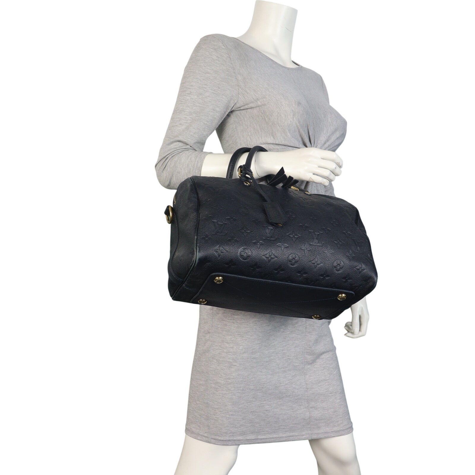 Louis Vuitton Speedy 30 Bandouliere Monogram Empreinte