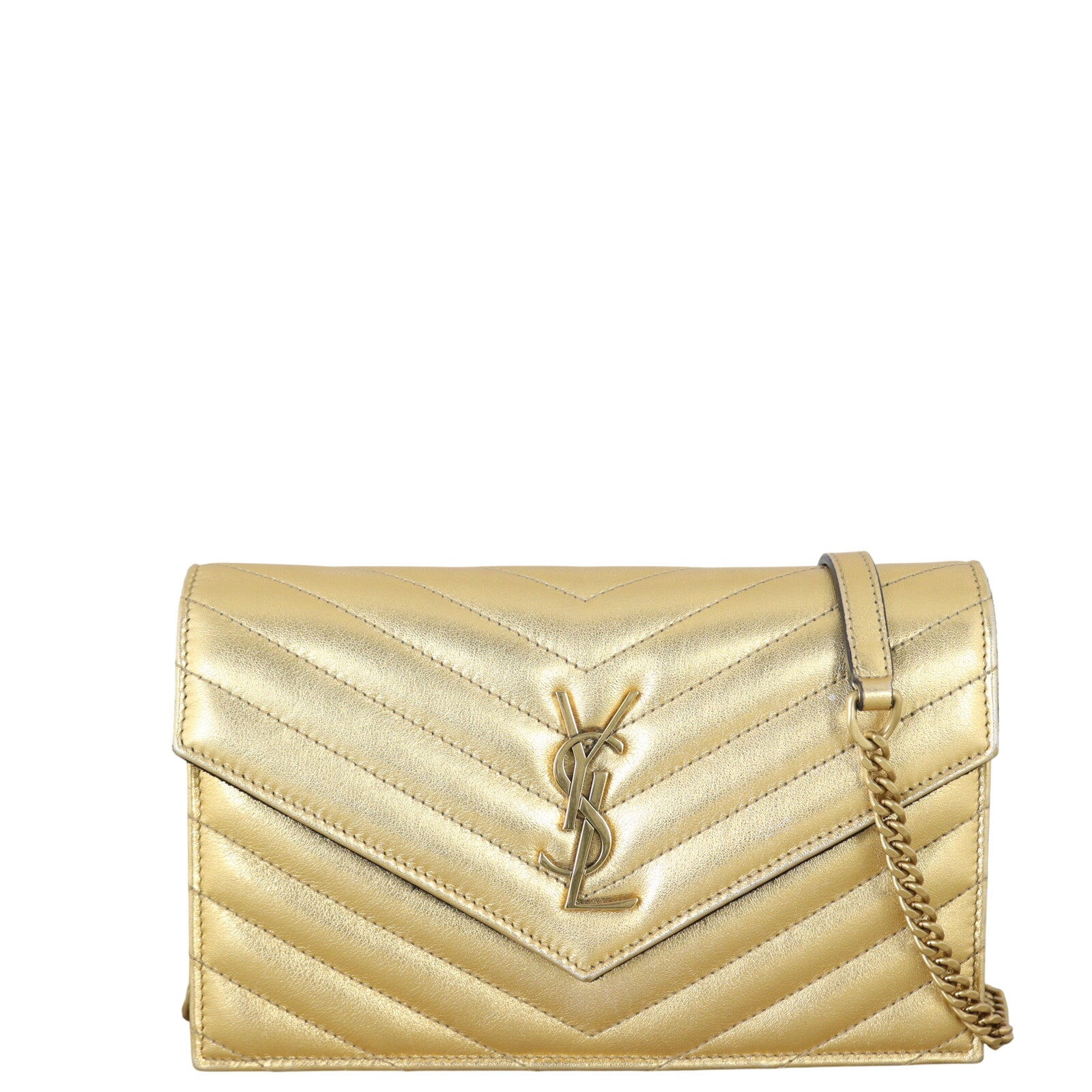 Saint Laurent Cassandre Envelope Chain Wallet
