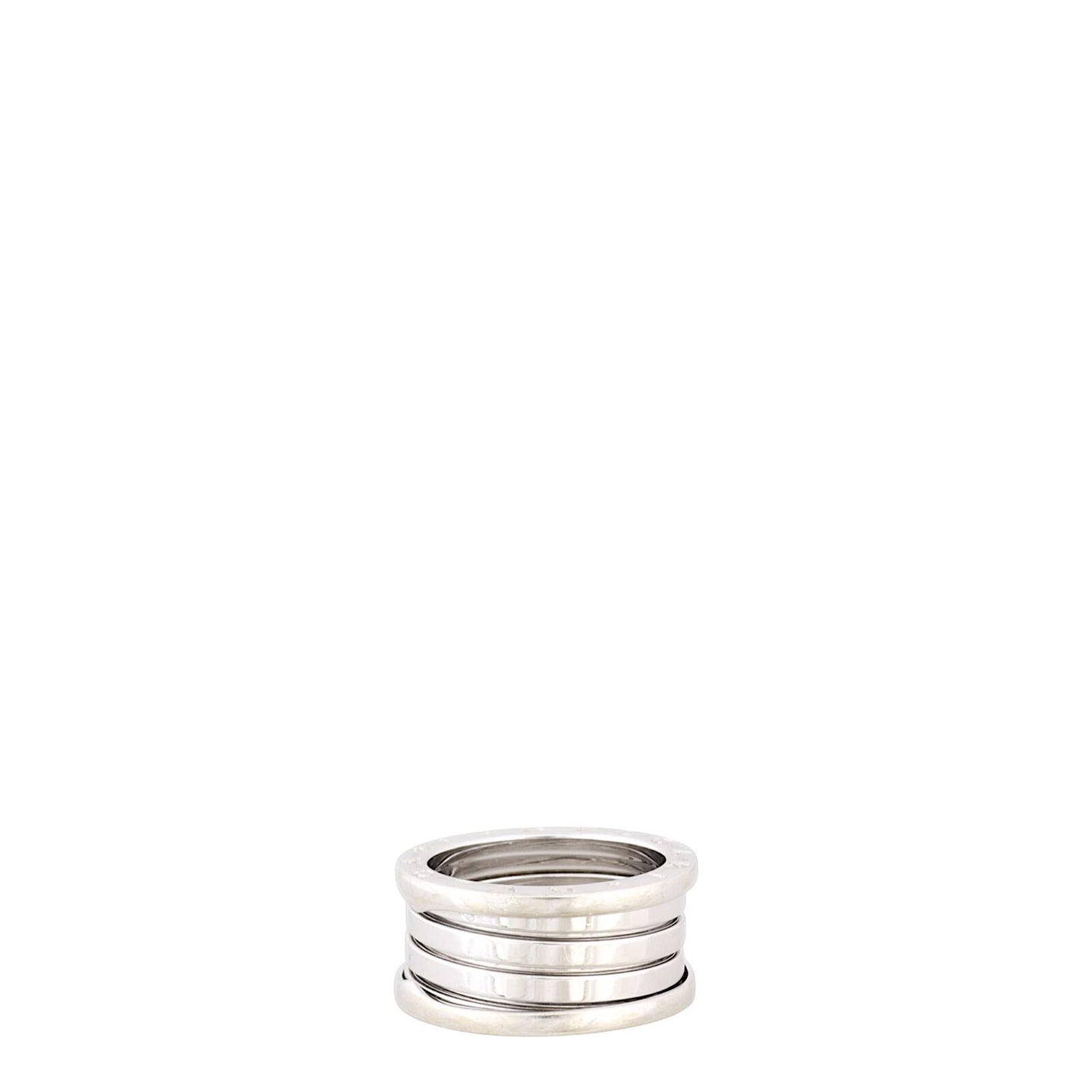 Bvlgari B.Zero1 18k White Gold Four Band Ring