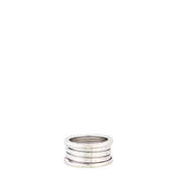 Bvlgari B.Zero1 18k White Gold Four Band Ring