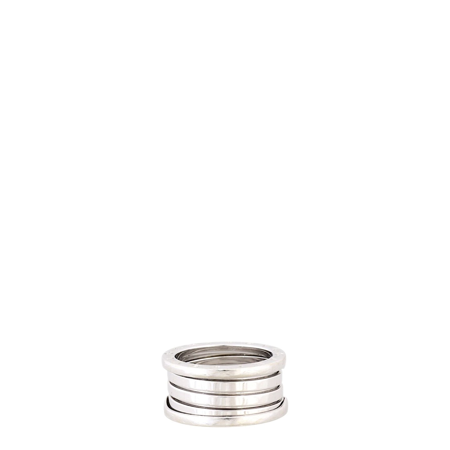 Bvlgari B.Zero1 18k White Gold Four Band Ring