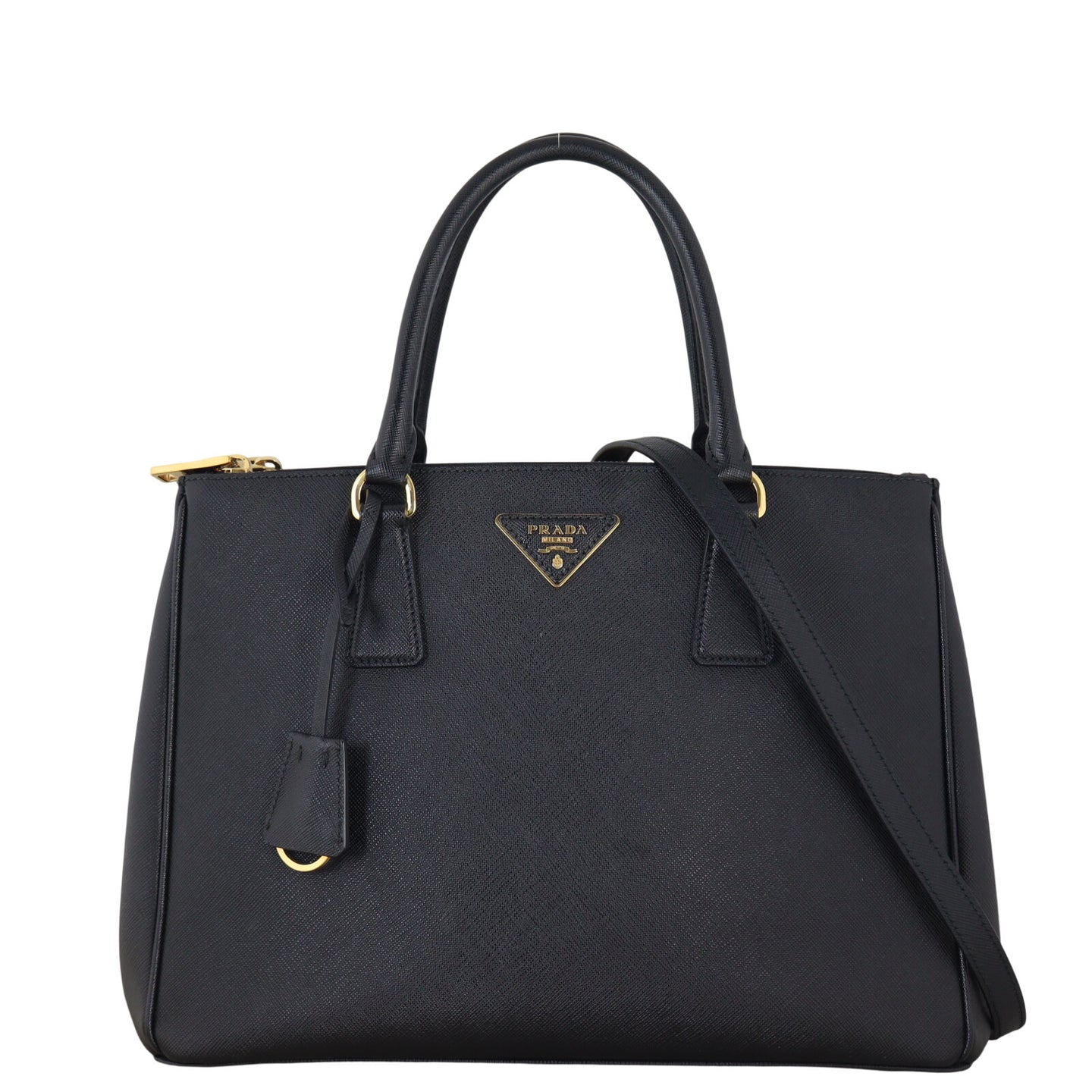 Prada Saffiano Lux Galleria Double Zip Tote Medium