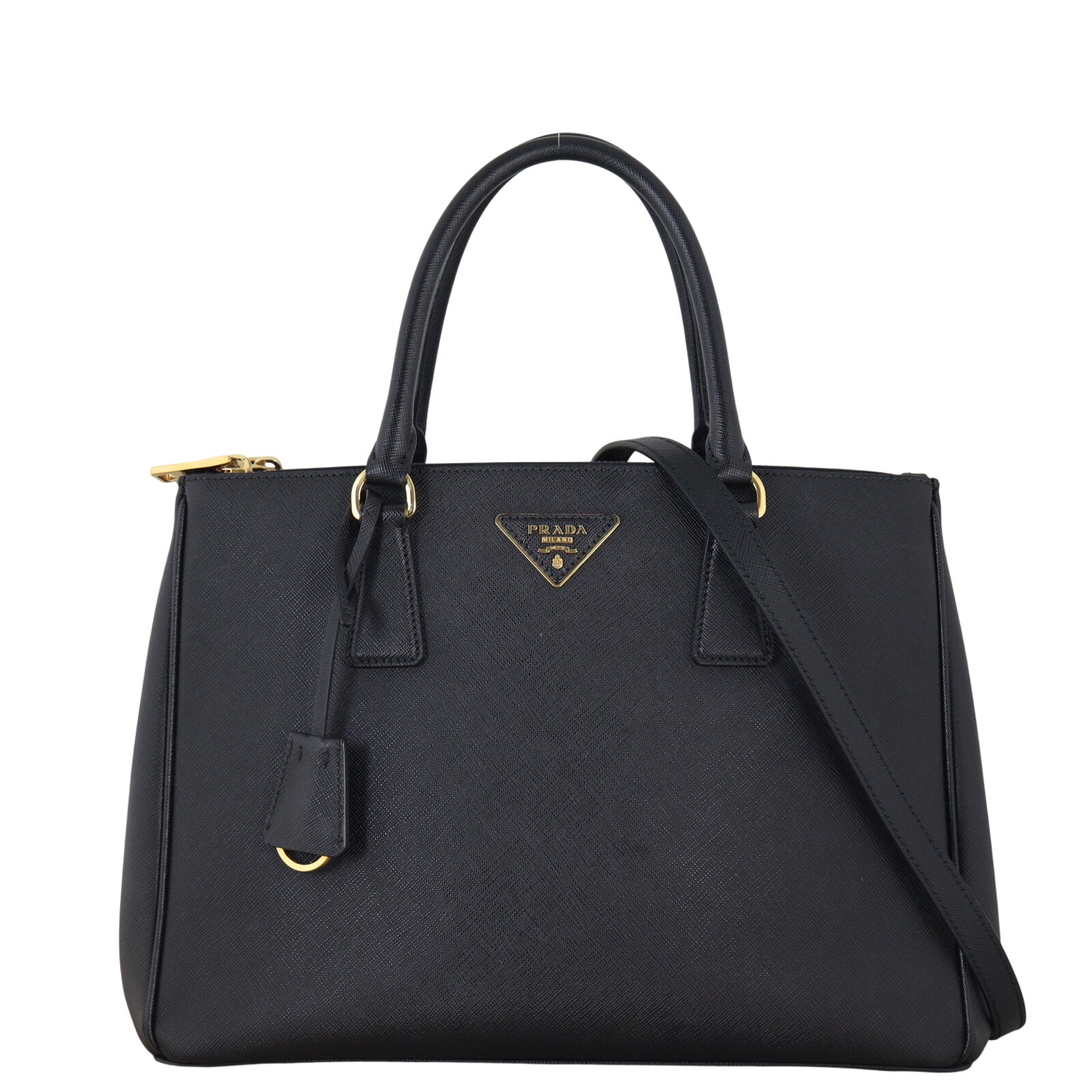 Prada Saffiano Lux Galleria Double Zip Tote Medium