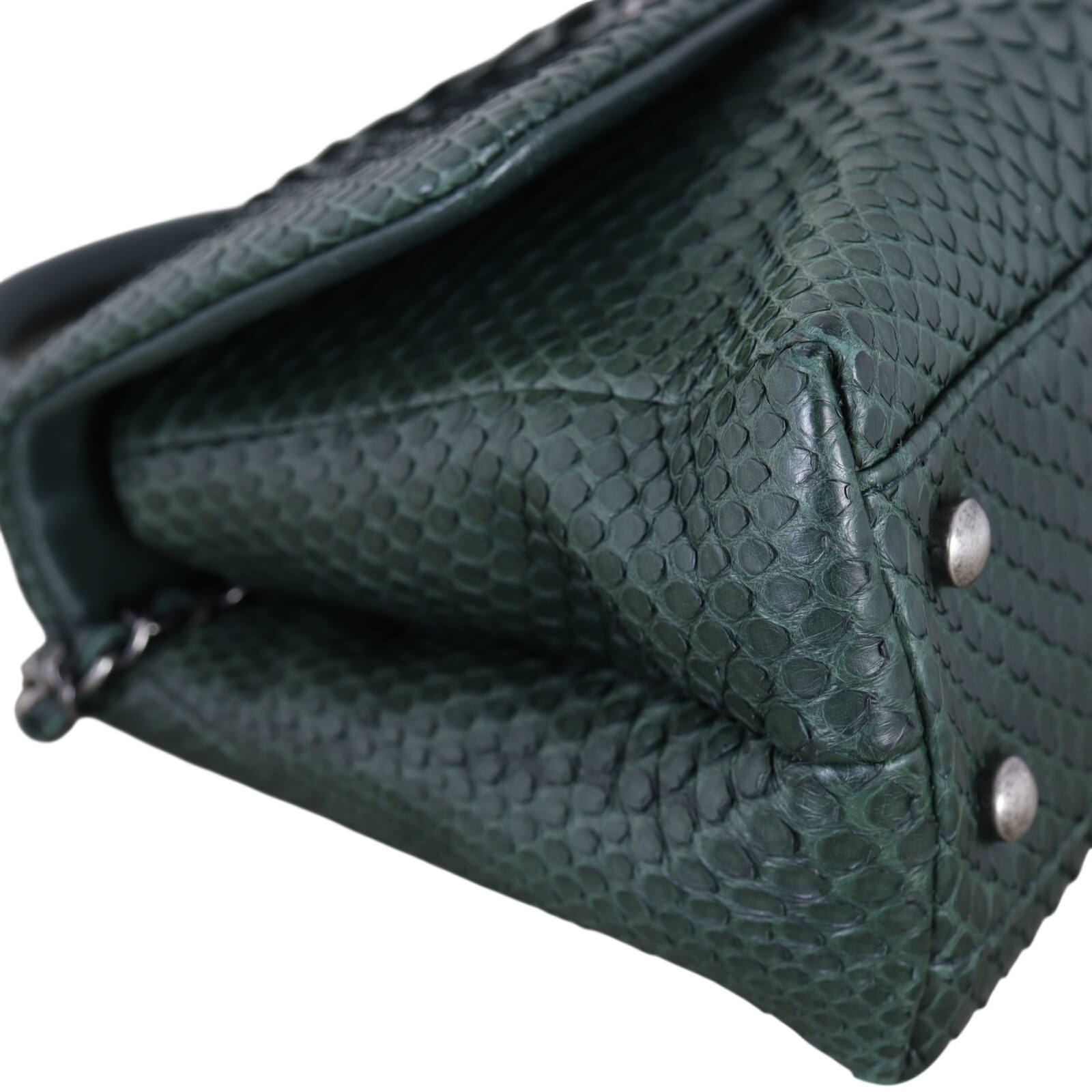 Chanel Coco Top Handle Mini Bag Python