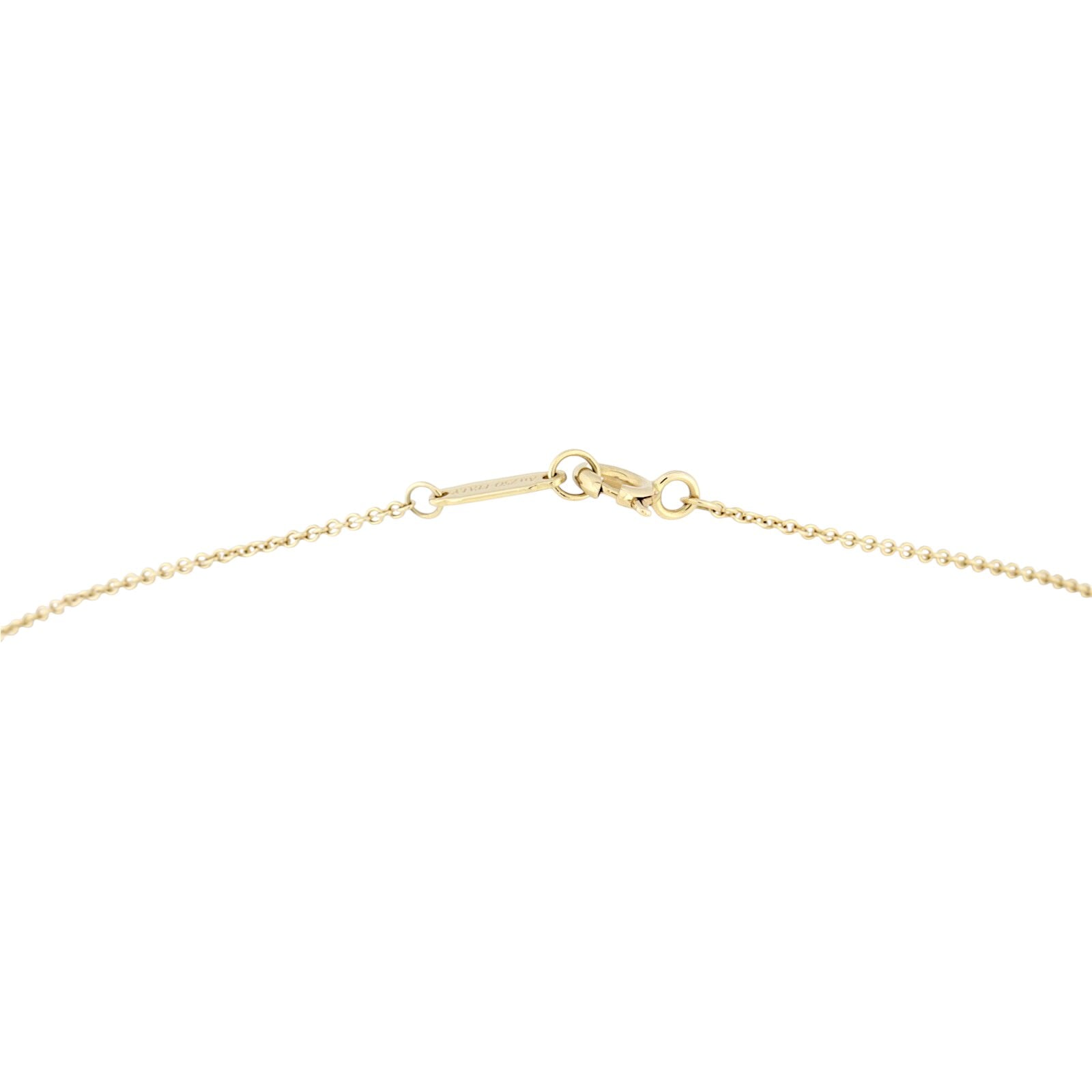 Tiffany & Co T Smile Pendant Small Diamond 18k Rose Gold Necklace