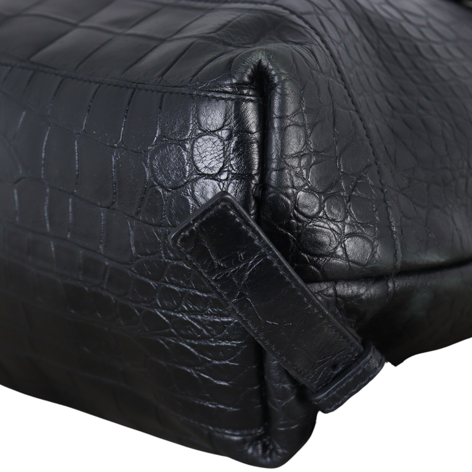Saint Laurent Sac de Jour Backpack Croc-Embossed