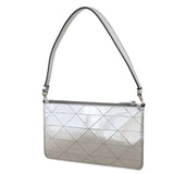 Prada Enameled Metal Triangle Shoulder Bag