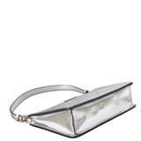 Prada Enameled Metal Triangle Shoulder Bag