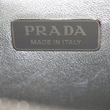 Prada Enameled Metal Triangle Shoulder Bag