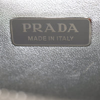 Prada Enameled Metal Triangle Shoulder Bag