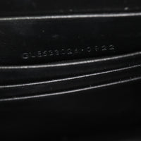Saint Laurent Sunset Chain Wallet Croc Embossed