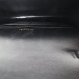 Saint Laurent Sunset Chain Wallet Croc Embossed