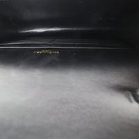 Saint Laurent Sunset Chain Wallet Croc Embossed
